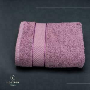 Lavender,لاڤندر,Face Towel,100*50,Satin Ribbon design,100% Cotton