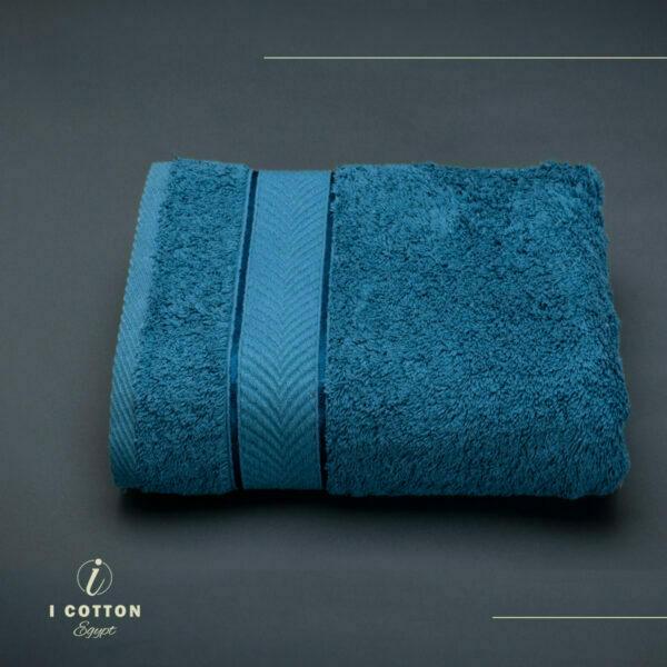 Crystal Blue,أزرق كريستالي,Face Towel,100*50,Satin Ribbon design,100% Cotton