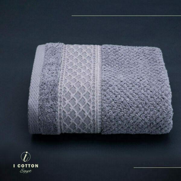 Steel Grey, فولاذي,Face Towel,90*50,Moasic Pattern,100% Cotton