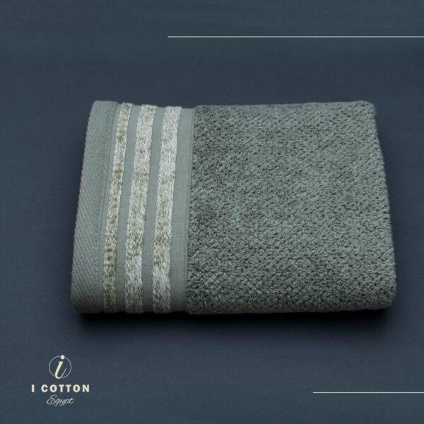 Medium Grey,زيتي,Face Towel,90*50,Solid,100% Cotton